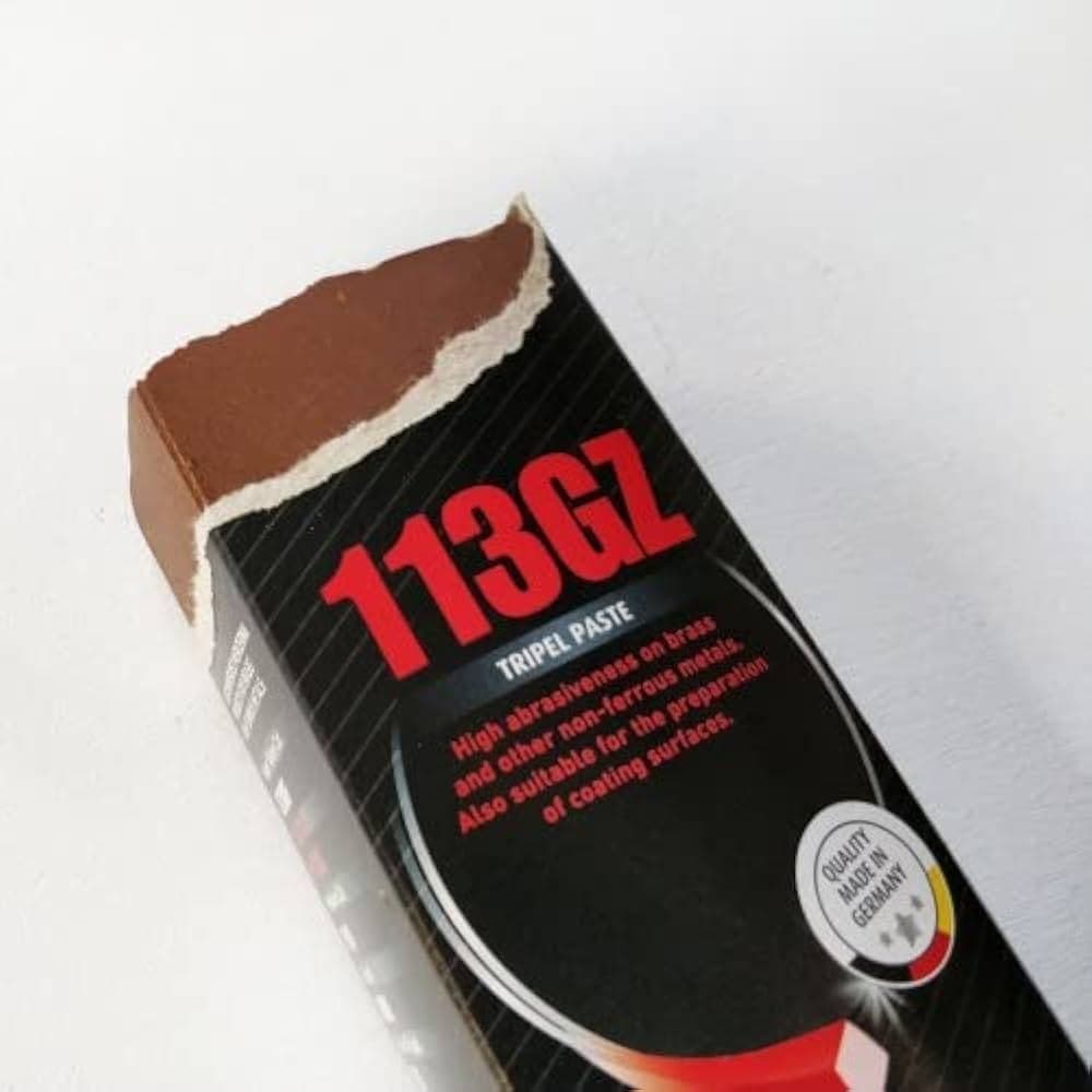 Menzerna 113GZ Kesici Katı Cila Kahverengi Pirinç Zamak Alüminyum Parlatıcı – 1100 Gr - 4