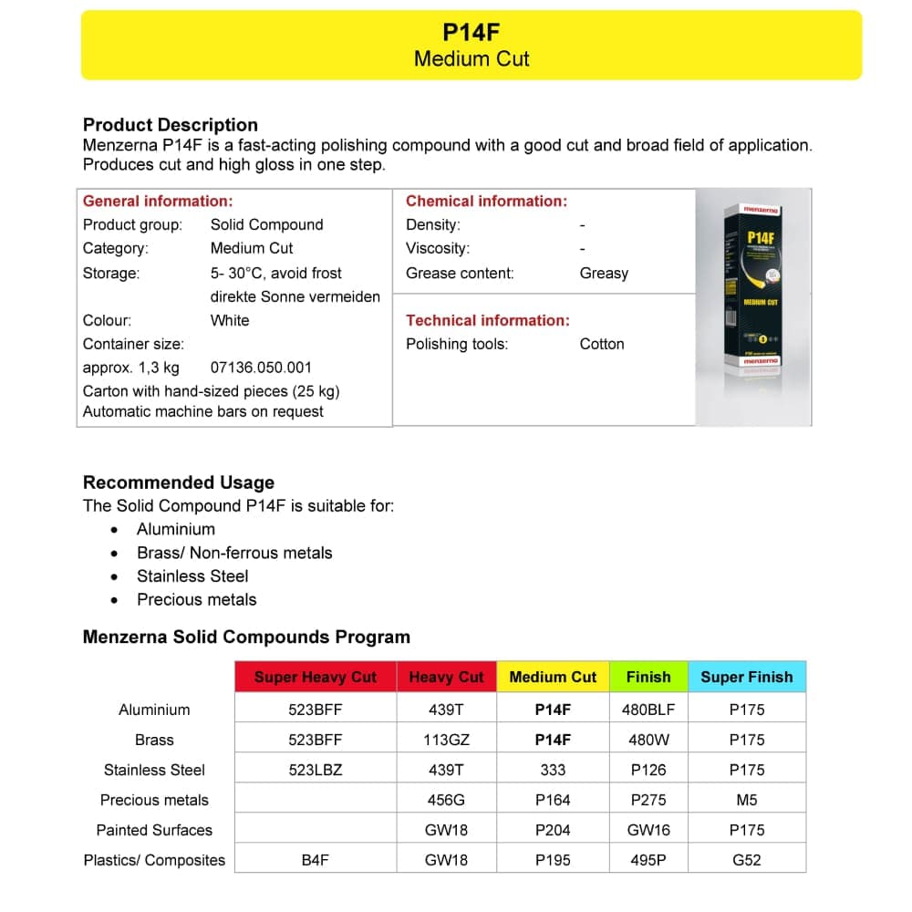 Menzerna P126 Parlatıcı Katı Cila Pembe Paslanmaz Çelik Değerli Metal Parlatıcı – 1300 Gr - 4