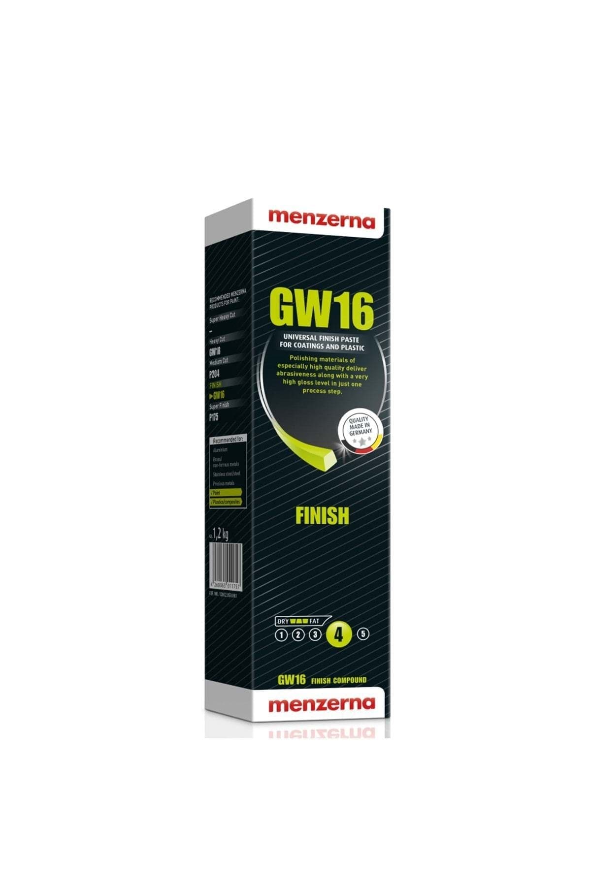 Menzerna GW16 Parlatıcı Katı Cila Bej Plastik Kompozit Boyalı Yüzey Parlatıcı