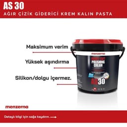 MENZERNA AS 30 Ağır Çizik Giderici Krem Kalın Pasta - 1 kg - 3