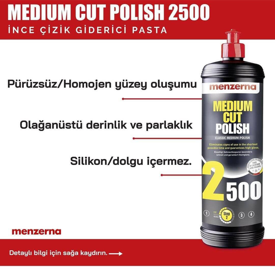 MENZERNA 2500 İnce Çizik Giderici Pasta - 5 lt - 3