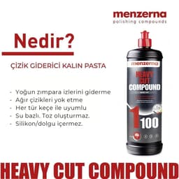 Menzerna 1100 Keçe Uyumlu Kalın Pasta Agresif Çizik Giderici – 1 Lt - 2