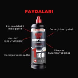 Menzerna 1100 Keçe Uyumlu Kalın Pasta Agresif Çizik Giderici – 1 Lt - 3