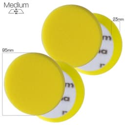 MENZERNA İnce Kesim Ara Kat Pasta Süngeri 2li Paket (Sarı) - 95mm - 2