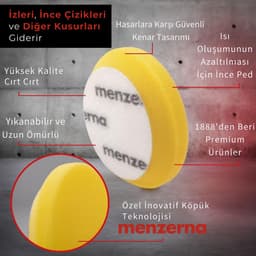 MENZERNA İnce Kesim Ara Kat Pasta Süngeri 2li Paket (Sarı) - 95mm - 3