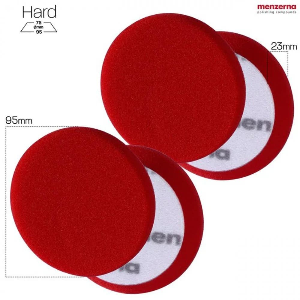 MENZERNA Ağır Kesim Kalın Pasta Süngeri 2li Paket (Kırmızı) - 95mm - 2