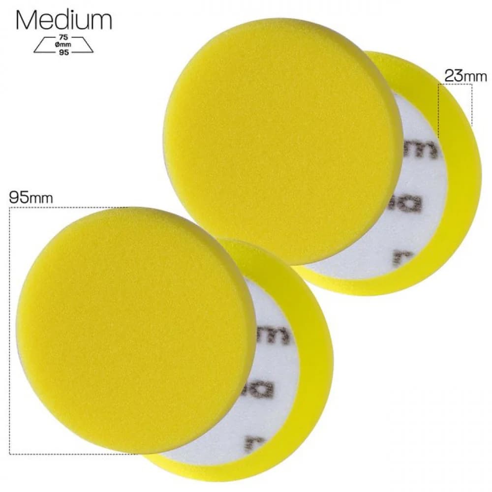 MENZERNA İnce Kesim Ara Kat Pasta Süngeri 2li Paket (Sarı) - 95mm - 2
