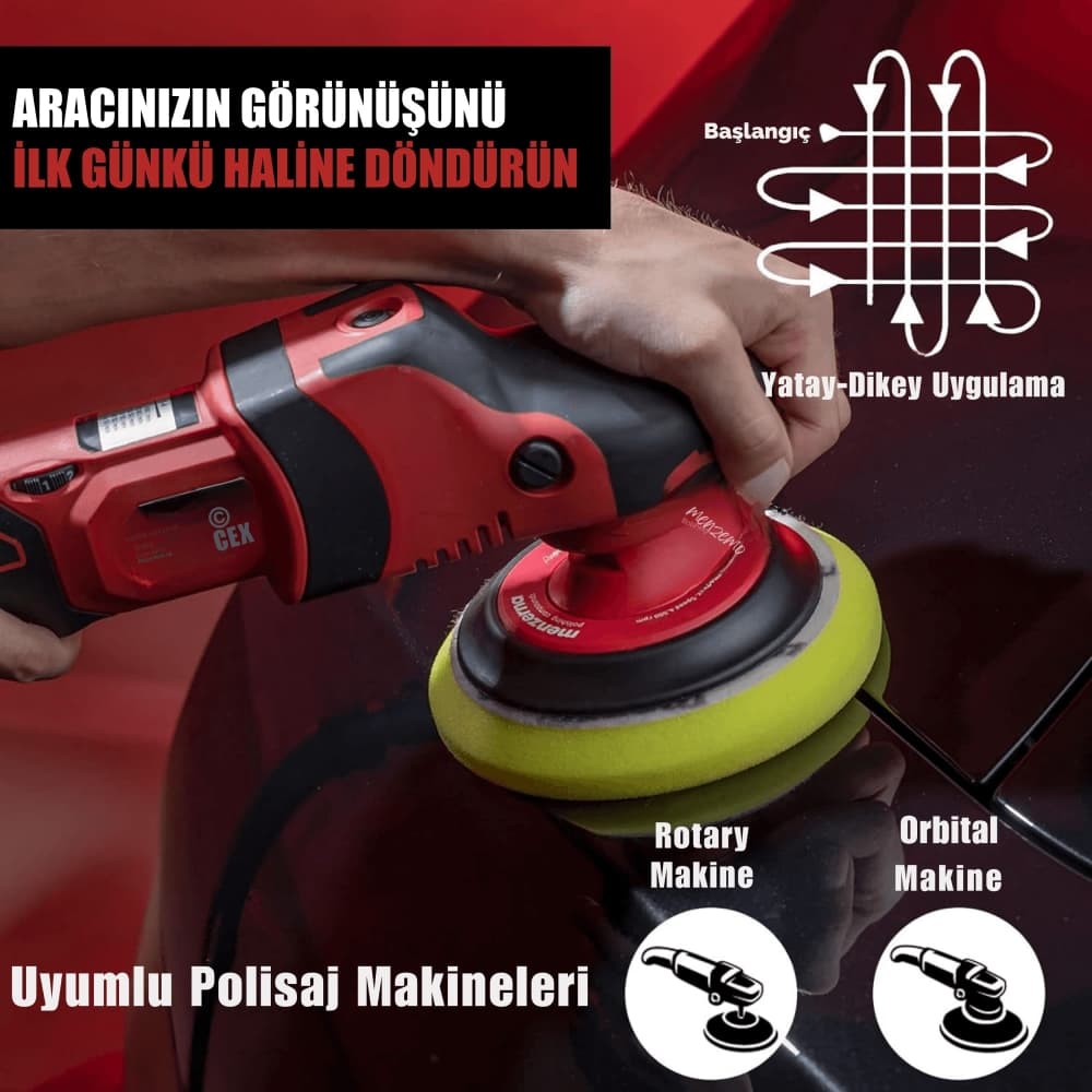 MENZERNA İnce Kesim Ara Kat Pasta Süngeri 2li Paket (Sarı) - 95mm - 4